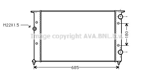 AVA QUALITY COOLING Radiators, Motora dzesēšanas sistēma VW2102